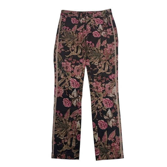 Anthropologie Pants - Anthropologie Womens Size 25 Floral Relaxed Fit Chino Pants Actual 27"Wx30.5"Ins